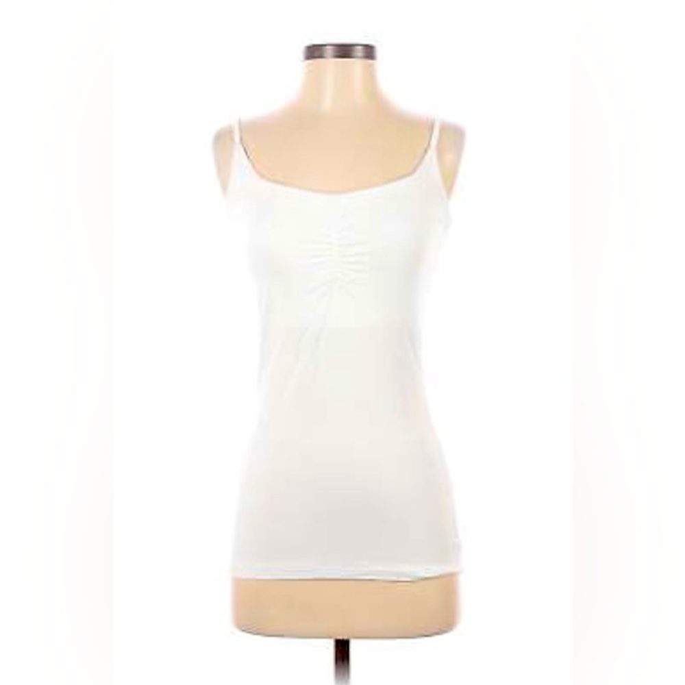 NWT Seraphine White Ruched Maternity Tank Size M